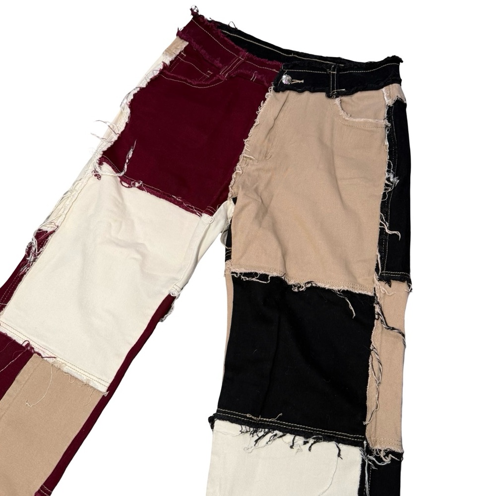 FSU Patchwork Denim Pants - image 2